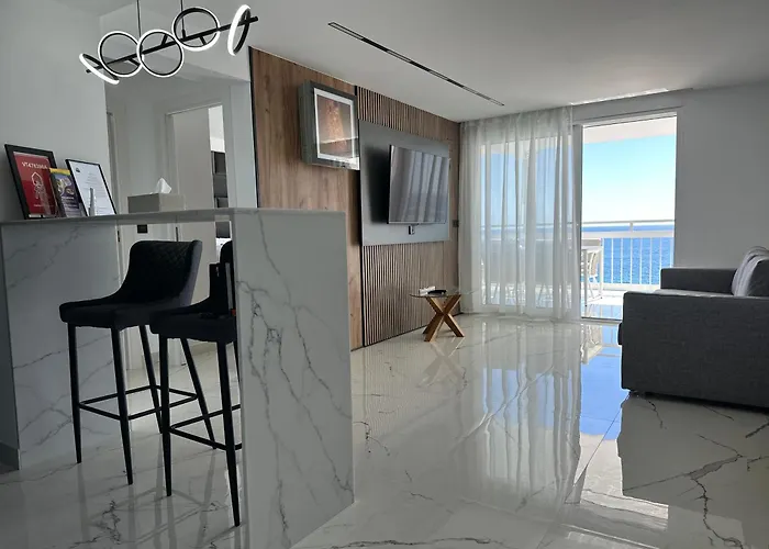 Esmeralda, Benidorm Beachfront Poniente, 1St Line Frontal Seaview, Ocean Terrace